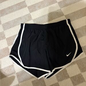 Nike girls Black and White Athletic Shorts